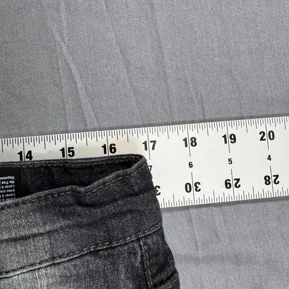 NWOT Southpole Jeans Mens 34x34 Black Skinny Distressed Paint Splatter Acid Wash - Picture 5 of 7